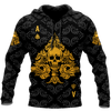 3D All Over Print Love Yellow Skull for Men and Women, T-Shirt, Zip Hoodies, Sweatshirt HBC0064