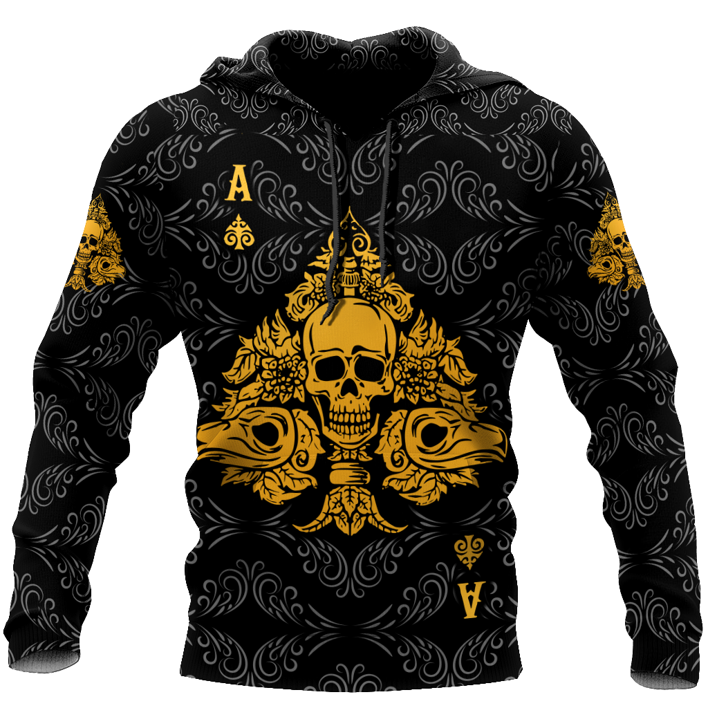 3D All Over Print Love Yellow Skull for Men and Women, T-Shirt, Zip Hoodies, Sweatshirt HBC0064