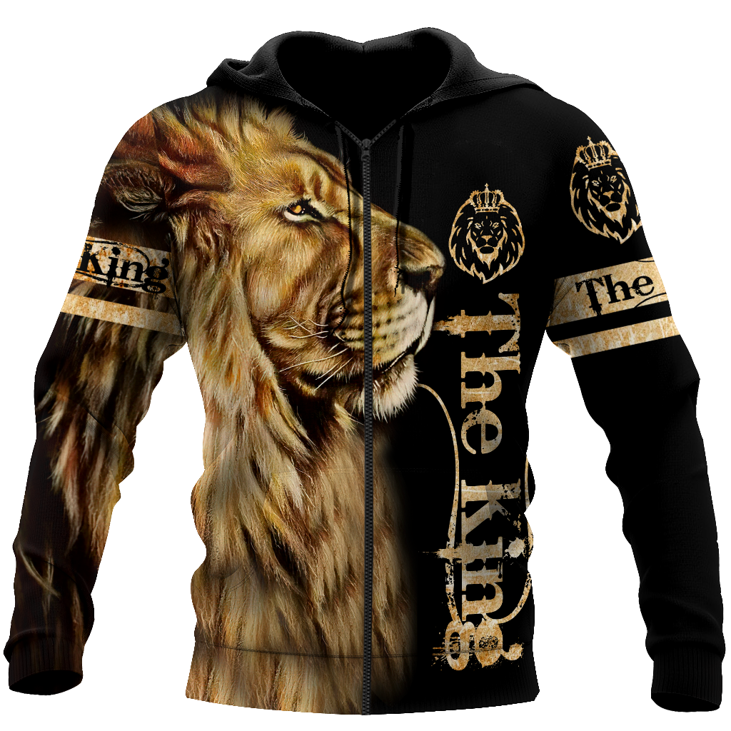 3D All Over King Lion Hoodies for Men and Women, T-Shirt, Zip Hoodies, Sweatshirt DTK004
