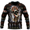 3D All Over Print Love Skull Native for Men and Women, T-Shirt, Zip Hoodies, Sweatshirt HBC0065