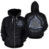 Awesome hoodied 3D ALL Print VikingTriskele Raven Runes-Men and Women Hoodie Zip Hoodies- VN0062