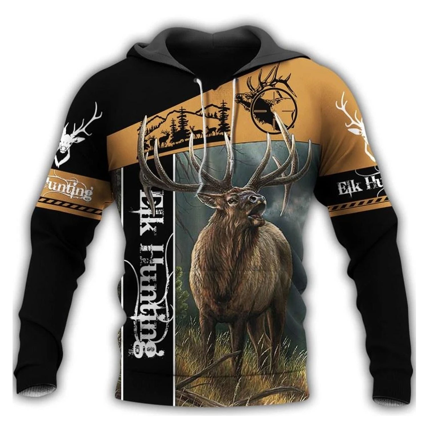 Awesome Hoodie 3D All Over Print ELK Hunter for Men and Women Hoodie, T-Shirt, Zip Hoodies, Sweatshirt HBC131