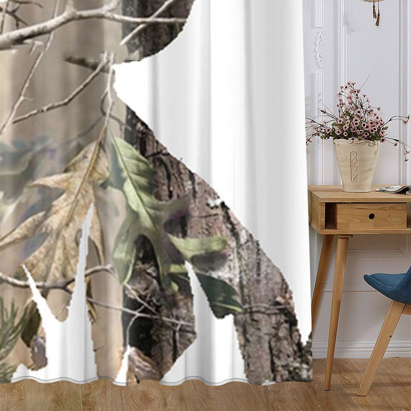 Awesome hoodies - Antler Deer Nature Silhouette Curtains - QK3207