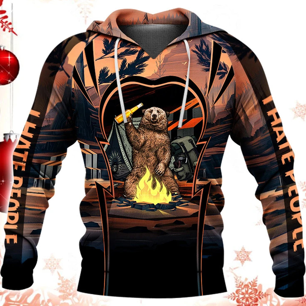 Awesome Hoodie Bear For Men and Women HBC198