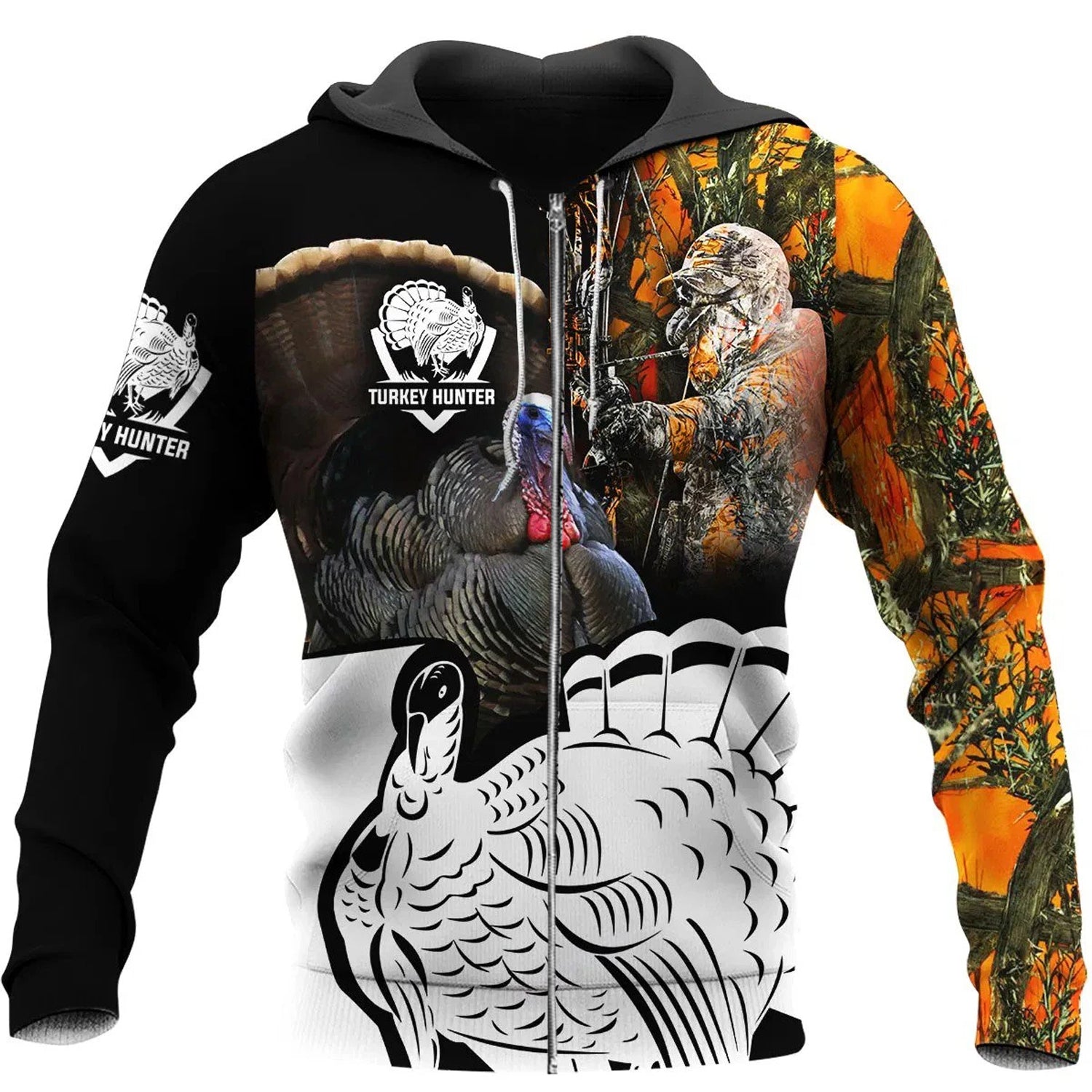 Awesome Hoodie 3D All Over Print Turkey Hunter for Men and Women Hoodie, T-Shirt, Zip Hoodies, Sweatshirt HBC127