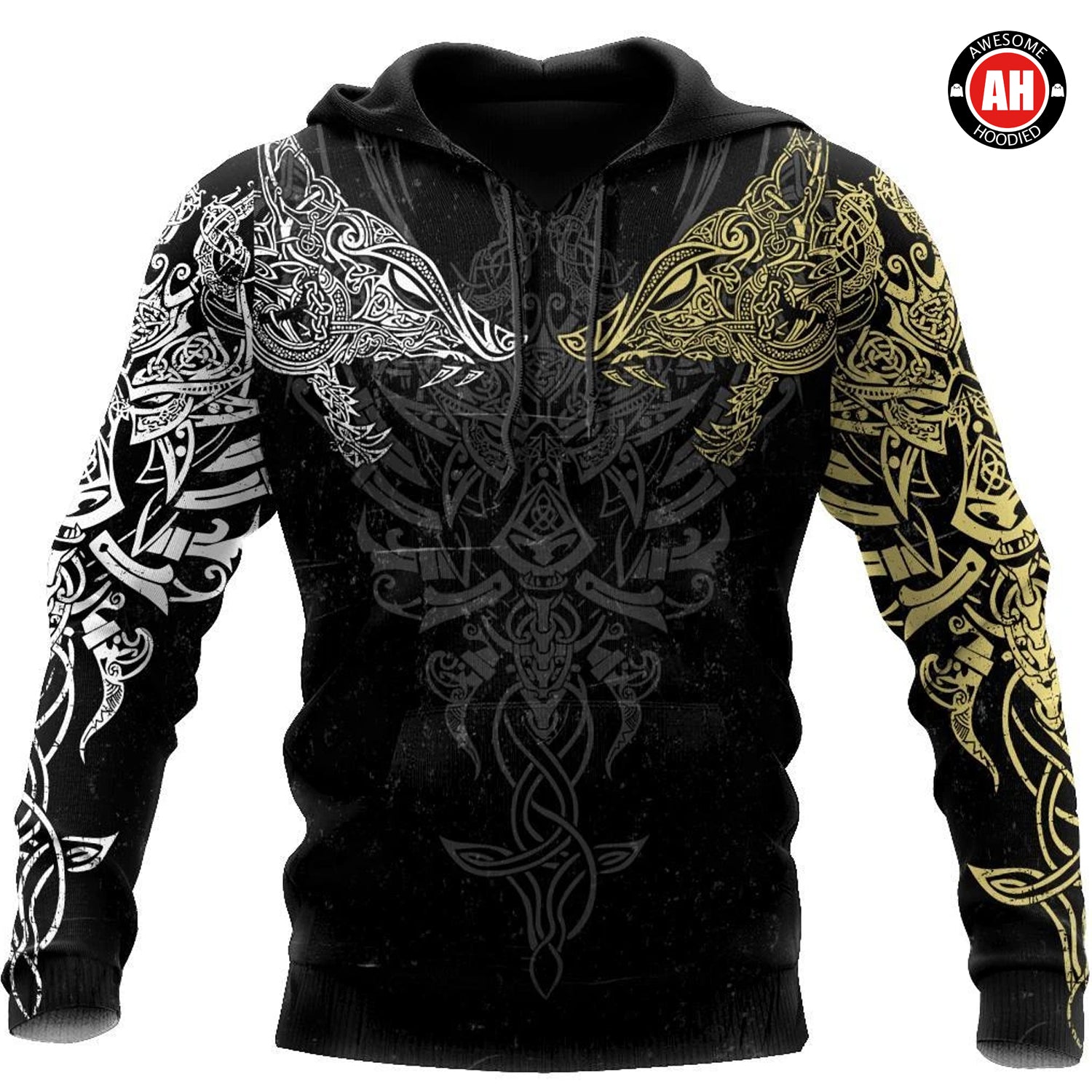 Awesome Hoodie 3D All Over Print Geki And Freki Viking Wolf for Men and Women Hoodie, T-Shirt, Zip Hoodies, Sweatshirt HBC112