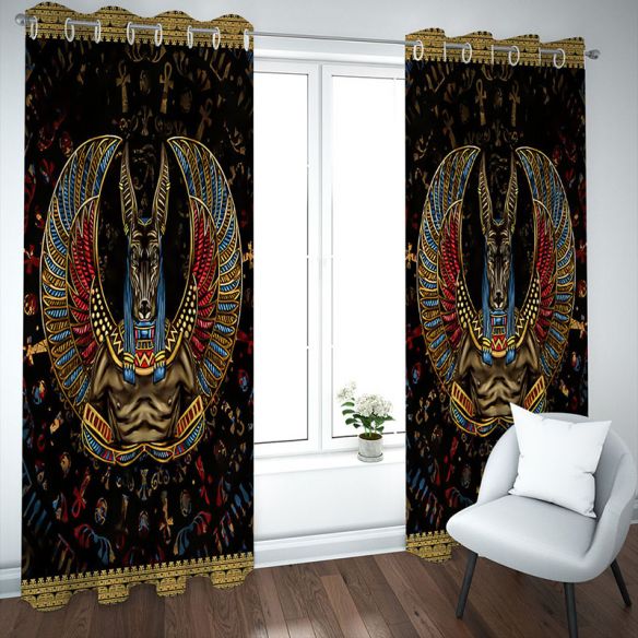 Awesome hoodie - Digital Printing 3D Horse with Wings Curtain Drops 2 Piece Soundproof Grommet Window Drapes for Drawing Room THC033