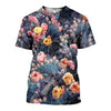 3D All Over Printed Violet Cactus flower pot Shirts