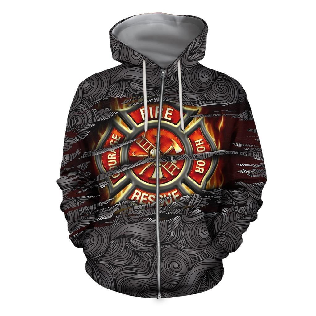 Awesome hoodie-Symbol Firefighter Lover Hoodie for Men and Women Hoodie TH016