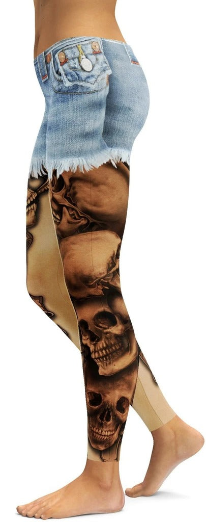 Awesome Hoodied - Shorts and Tattoos Leggings - QK4003