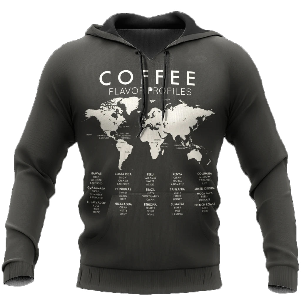 Awesome Hoodie Beautiful Maps Coffee World For Men HBC175