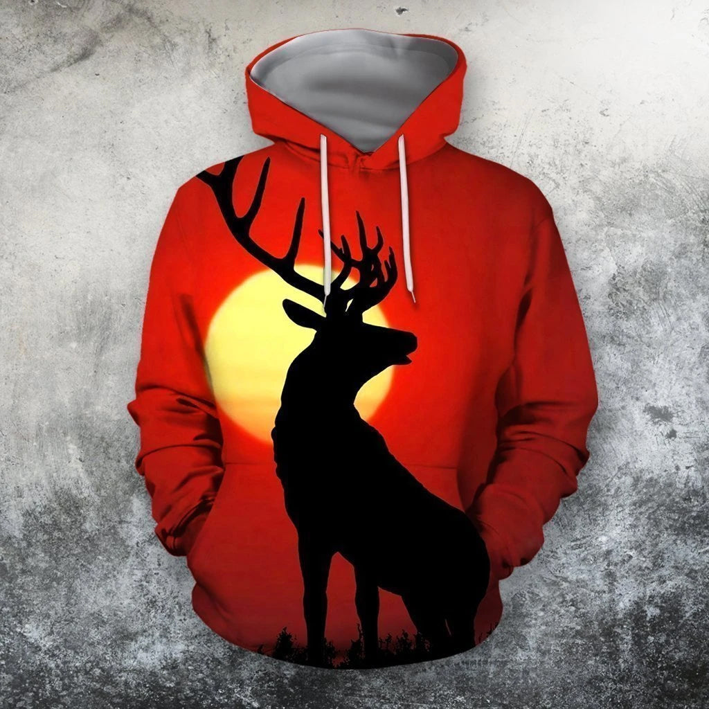 Awesome Hoodie Christmas Deer for Men and Women HBC211