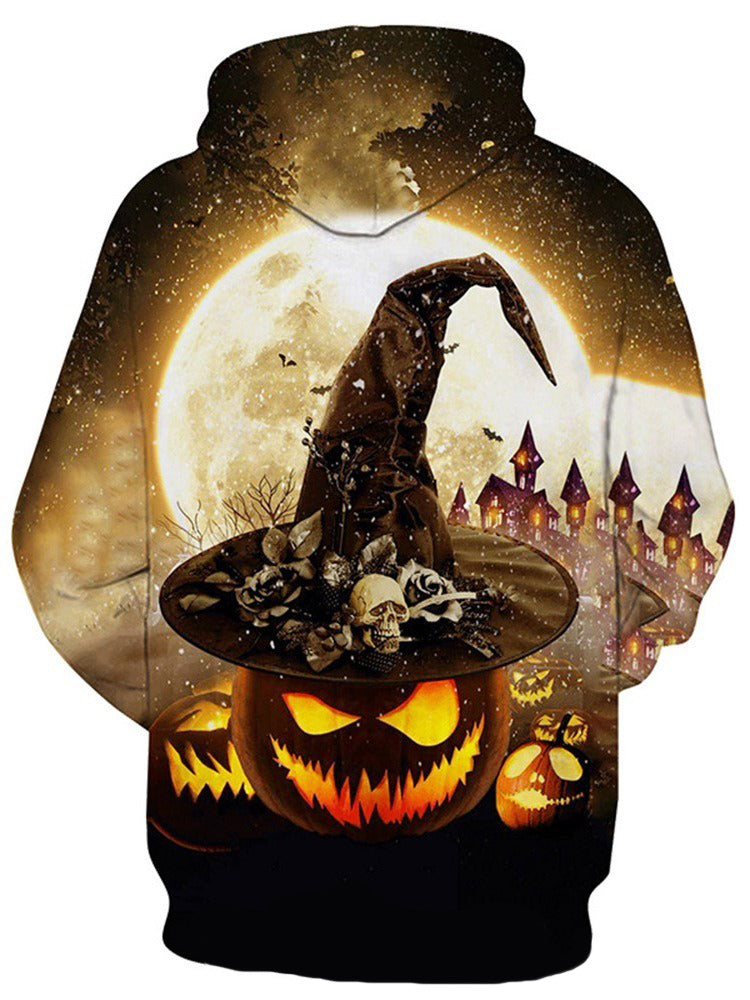 Awesome hoodie  All Over Printed Ericdress Color Block 3D Pullover Halloween - Costume Halloween for Men and Women TH067