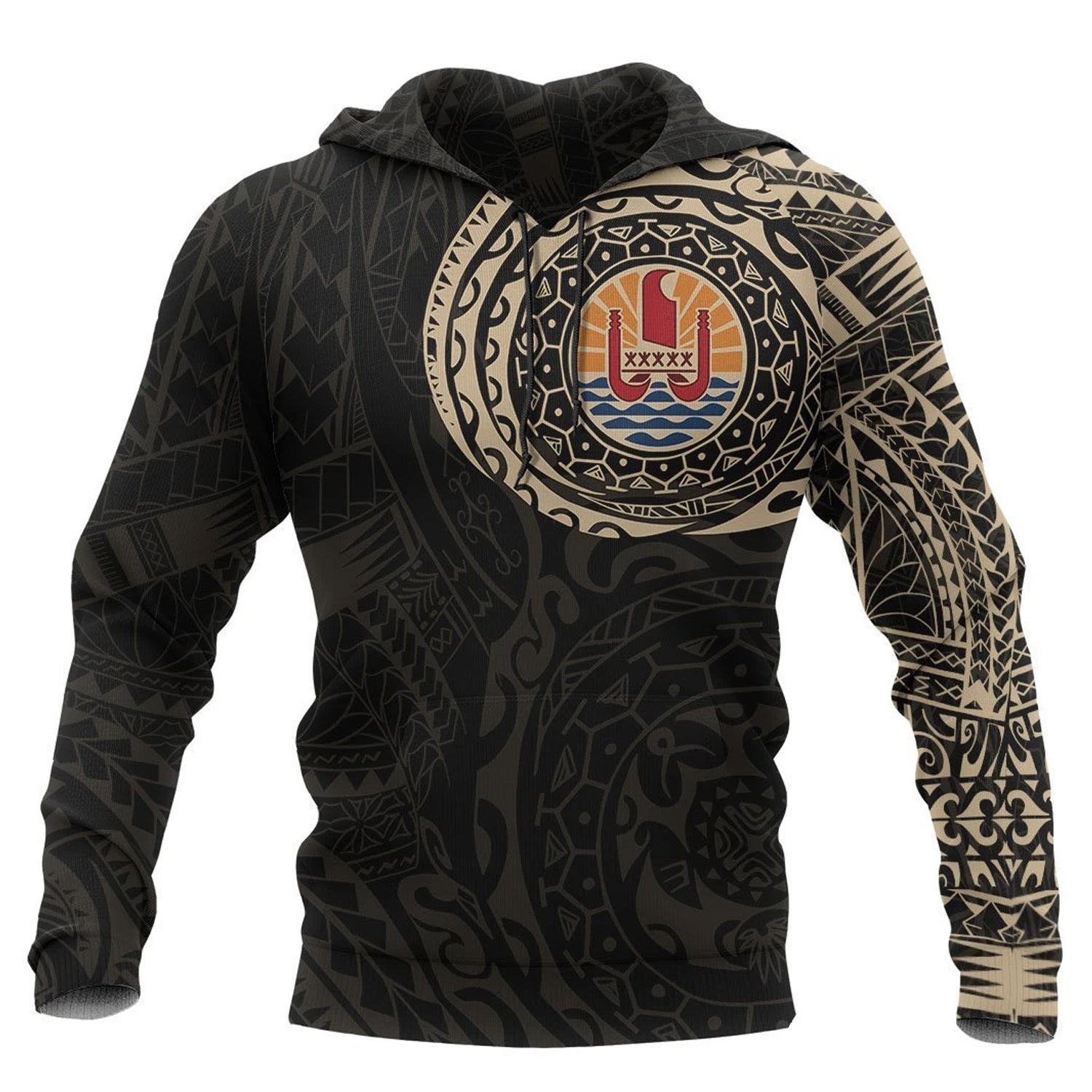 Awesome Hoodie 3D All Over French Polynesia for Men and Women HBC146