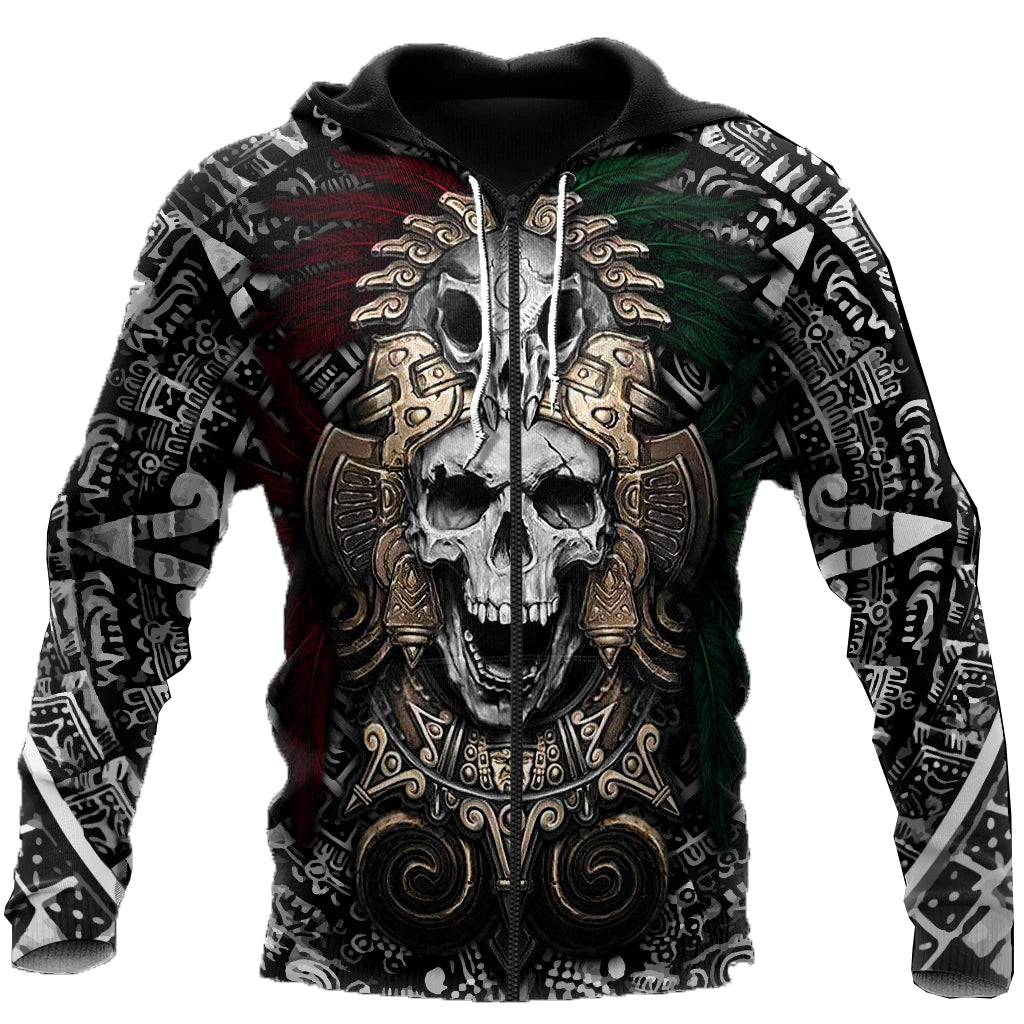 Awesome Hoodie Aztec Skull for Men and Women HBC183