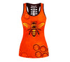 Awesome Hoodied 3D All Over Print Legging + Tank Top Bee+COMBO MASK VNLGS0002
