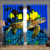 Awesome hoodie Turtle Ocean Printed 3D Grommet Window Curtains ND051
