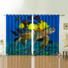 Awesome hoodie Turtle Ocean Printed 3D Grommet Window Curtains ND051