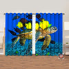 Awesome hoodie Turtle Ocean Printed 3D Grommet Window Curtains ND051