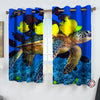 Awesome hoodie Turtle Ocean Printed 3D Grommet Window Curtains ND051