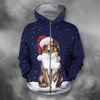 Awesome Hoodie Print Dog Christmas for Men and Women HBC320