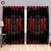 Awesome hoodie Red Viking Dragon Printed 3D Grommet Window Curtains ND224