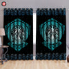 Awesome hoodie Vikings - Yggdrasil Ravens Rune Thermal Printed 3D Grommet Window Curtains ND225