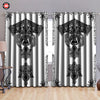 Awesome hoodie Viking Tattoo Blackout Thermal Printed 3D Grommet Window Curtains ND227