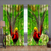 Awesome hoodied Yellow Pheasant Printed 3D Grommet Window Curtains HD82