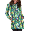 All Over Printing Macaw Parrot Hoodie Dress