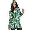 All Over Printing Macaw Parrot Hoodie Dress