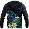 Awesome Hoodie Polynesian Turtle With Plumeria Flowers for Men and Women HBC180