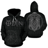 Awesome hoodied 3D ALL Print Viking Pullover Hoodie, Odin Helm Of Awe Runes  FORMen and Women- VN0065