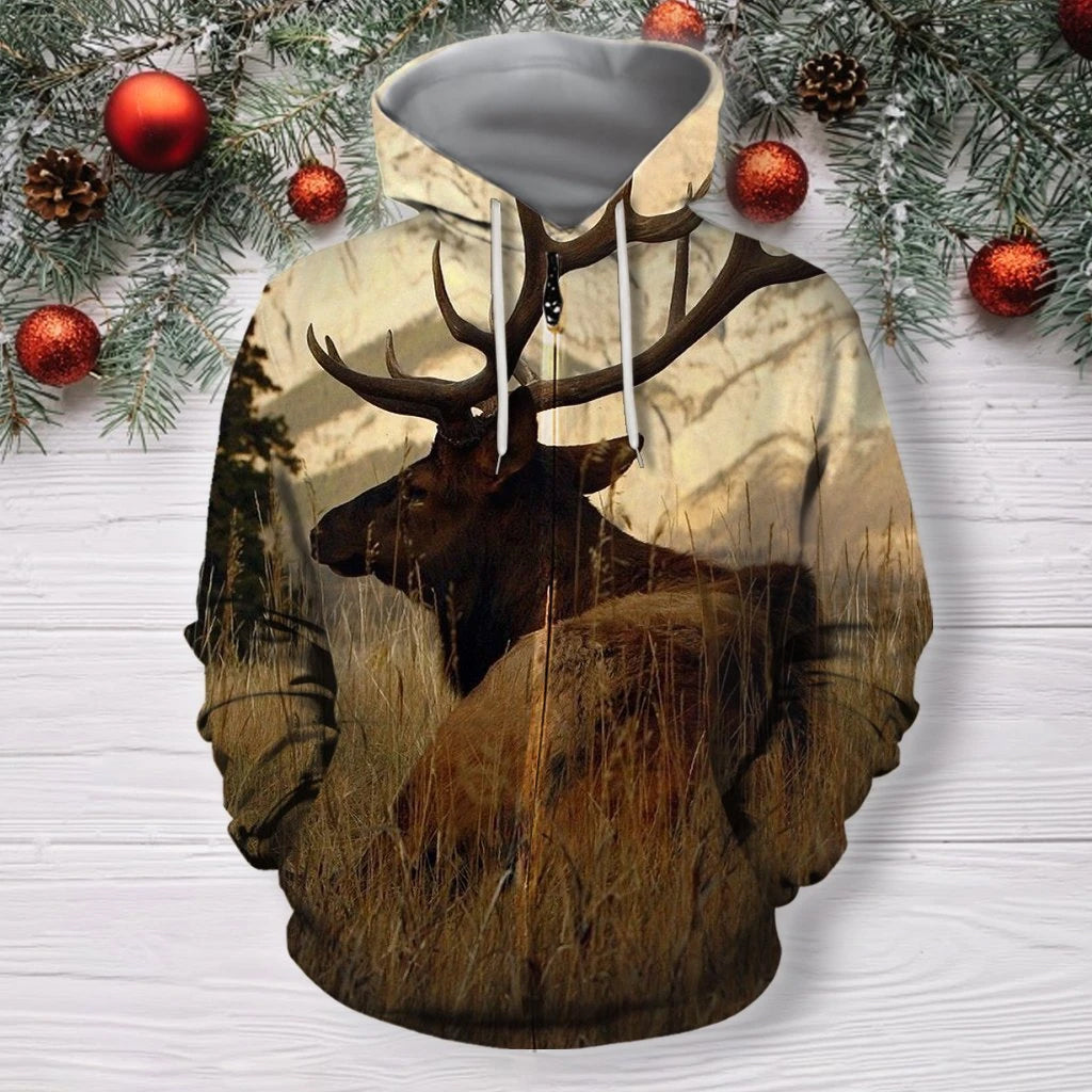 Awesome Hoodie Deer for Men and Women HBC208