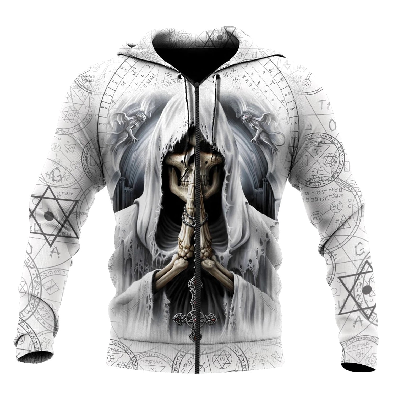 Awesome Hoodie 3D All Over Print God Of Death for Men and Women Hoodie, T-Shirt, Zip Hoodies, Sweatshirt HBC142