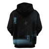 Awesome Hoodie Black Skull for Women HBC164