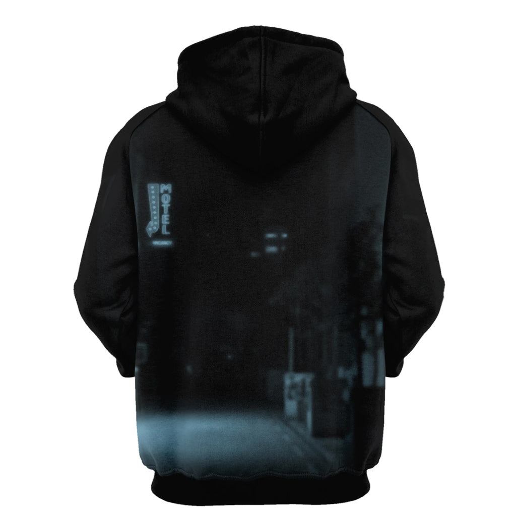 Awesome Hoodie Black Skull for Women HBC164