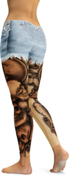 Awesome Hoodied - Shorts and Tattoos Leggings - QK4003