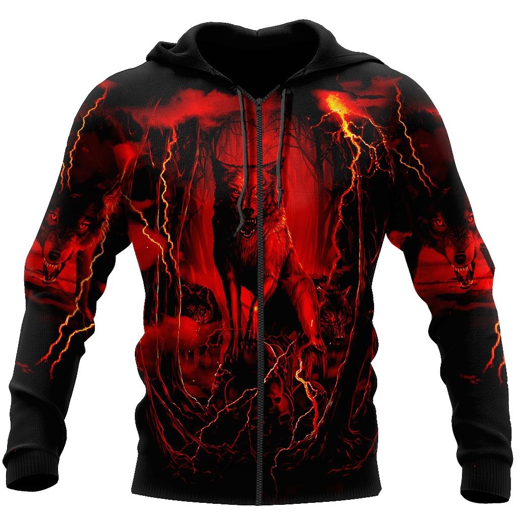Awesome hoodie-Wolf 3D All Over Printed for Men and Women Hoodie TH017