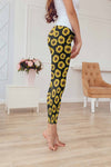 All Over Printing Sunflower Hoodie Dress