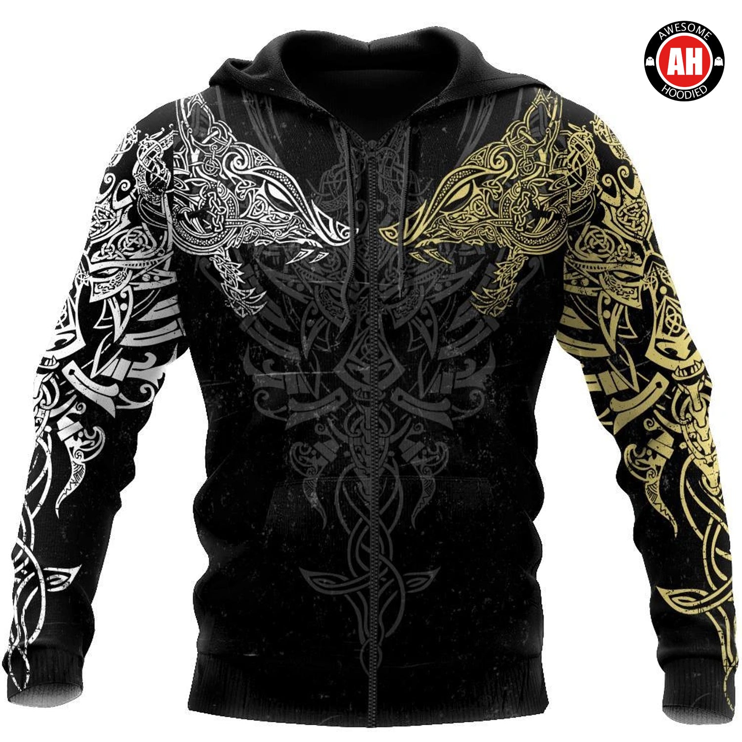 Awesome Hoodie 3D All Over Print Geki And Freki Viking Wolf for Men and Women Hoodie, T-Shirt, Zip Hoodies, Sweatshirt HBC112