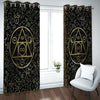 Awesome hoodie - 3D Window Drapes Geometric Living Room Grommet THC029