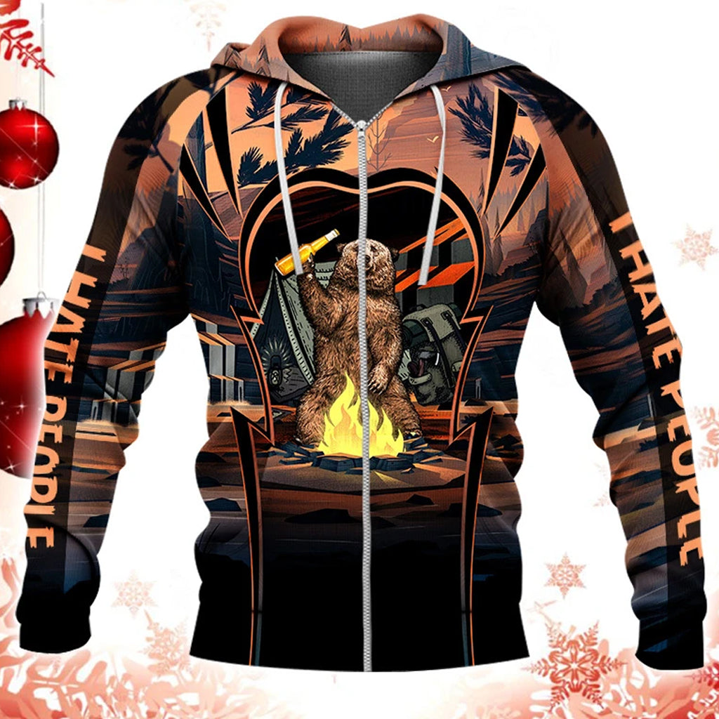 Awesome Hoodie Bear For Men and Women HBC198