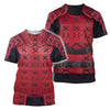 3D All Over Printed Samurai Armor for Men and Women