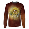 Awesome Hoodie Hippie Bee With Sunflower For Men and Women HBC203