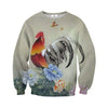 3D All Over Printed Chicken and flower Shirts
