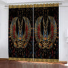 Awesome hoodie - Digital Printing 3D Horse with Wings Curtain Drops 2 Piece Soundproof Grommet Window Drapes for Drawing Room THC033