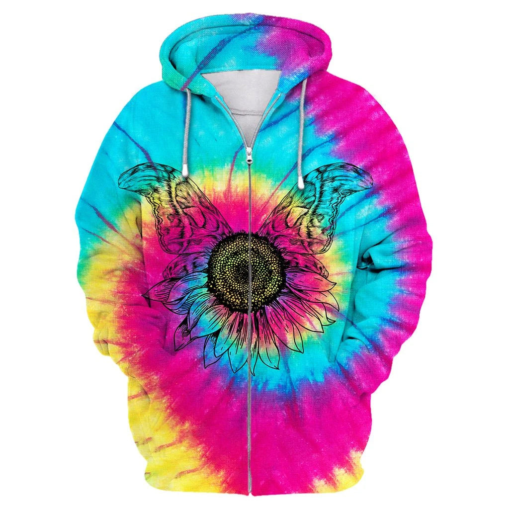 Awesome Hoodie Colorful Buffalo Hippie Colorful For Men and Women HBC201