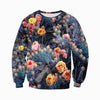 3D All Over Printed Violet Cactus flower pot Shirts