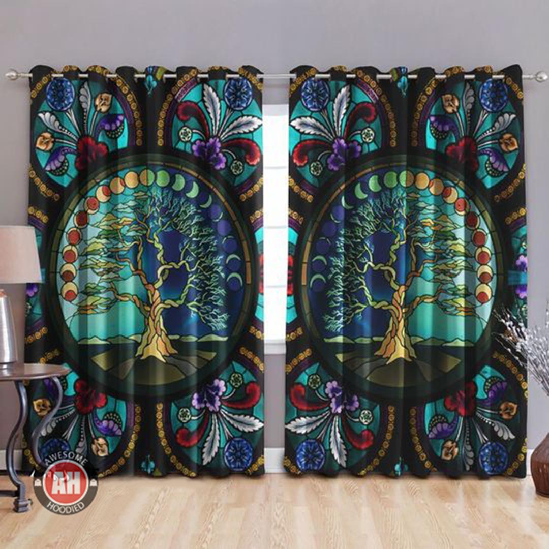 Awesome hoodied Free Of Life All 3D Printed Grommet Widow Curtains DCC003